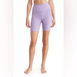NWT Beyond Yoga At Your Leisure Space Dye High Waist Bike Shorts